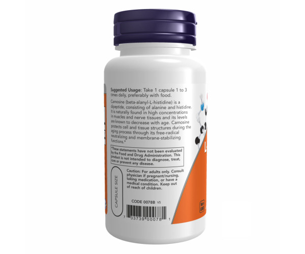 Carnosine 500mg - 50 vcaps