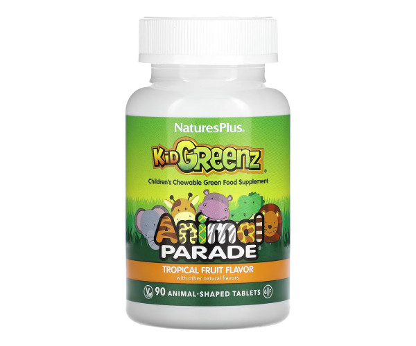 Kids Green Food Supplement – 90 tabs Tropical Fruit
