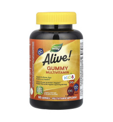 Alive! Children's Gummy Multivitamin, Gluten Free, Made with Pectin - 60 gummies