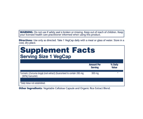 Turmeric Root Extract 300m - 60 vcaps