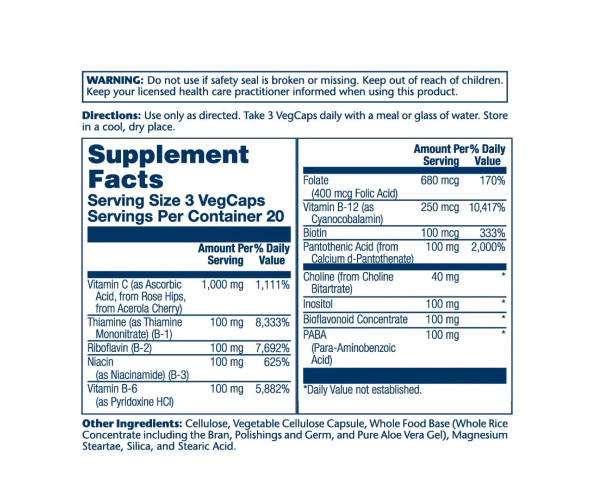 Mega Vitamin B-Stress - 60 vcaps