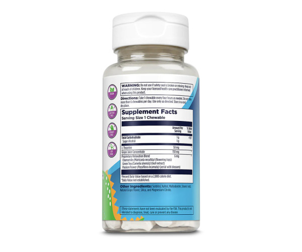 Relax-a-Saurus - 30 chewable Grape